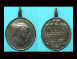 Pendant, Roman Catholic, Saint Anastasius, ca. 18th Century, LOOK!